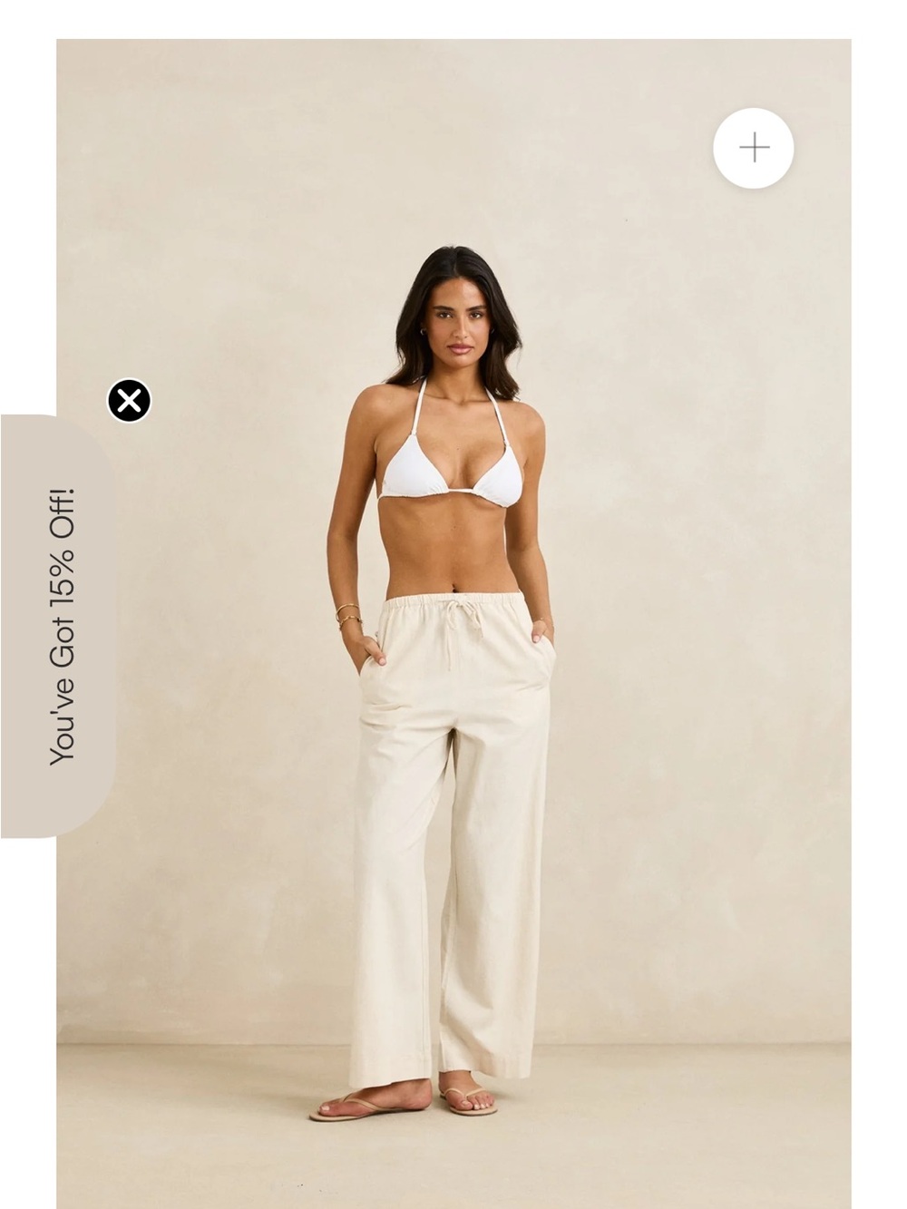 Classic Drawstring Pant in Oat